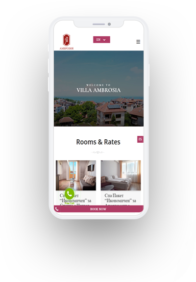 Сайт на Вила Амброзия от Алхаят Дизайн